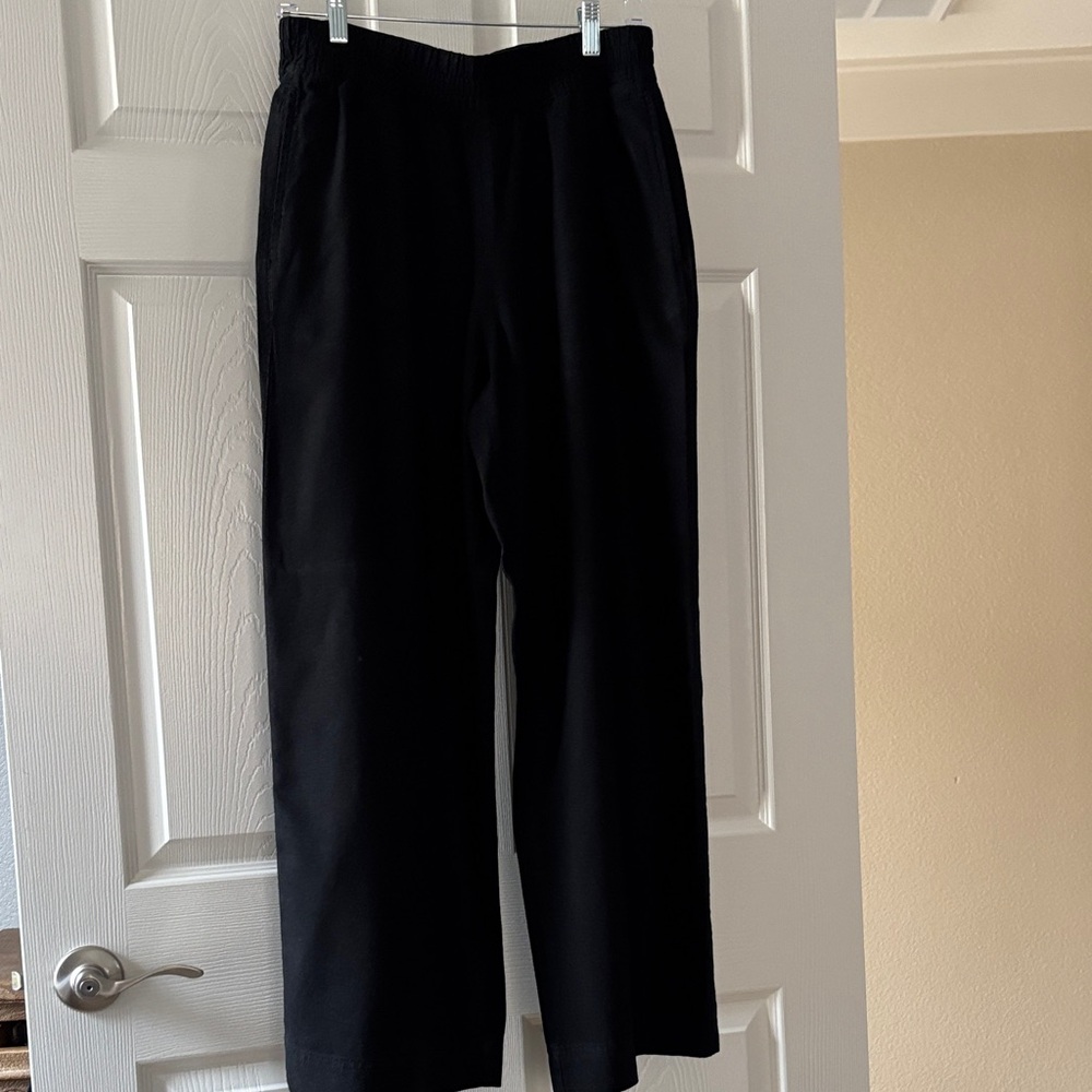Old Navy Women's Black Wide Leg Pants with wide waist band